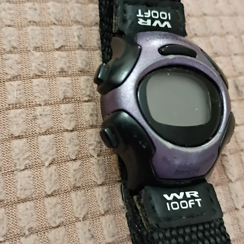 Not Rated Digital Smartwatch - Black and Purple